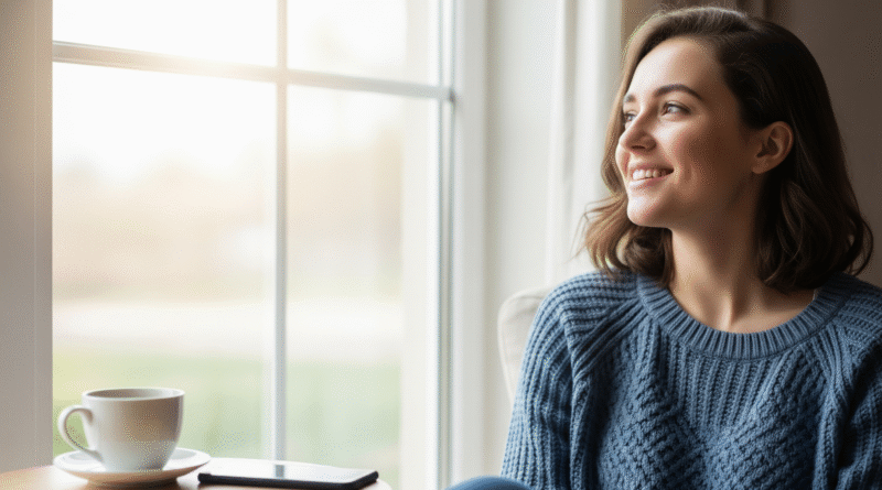 Seorang anak muda sedang menikmati waktu tenang tanpa gawai, sebagai cara melakukan social media detox untuk menjaga kesehatan mental.
