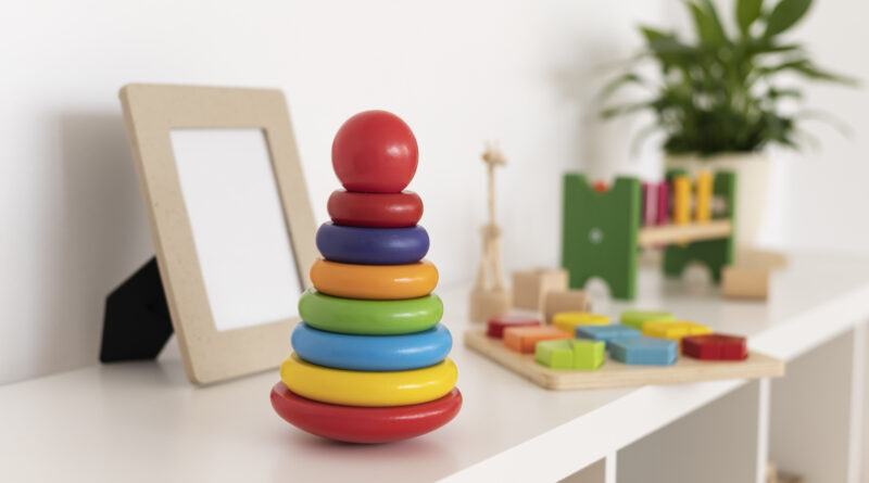 Ilustrasi panduan memilih mainan anak yang aman dan edukatif.